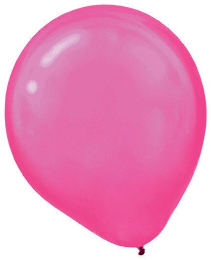 Latex Balloon Pearl 30cm 72CT Bright Pink - party supplies australia