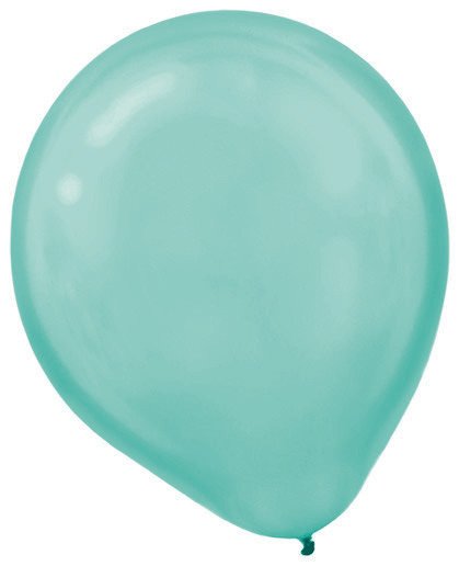 Latex Balloon Pearl 30cm 72CT Robin's-egg Blue - party supplies australia