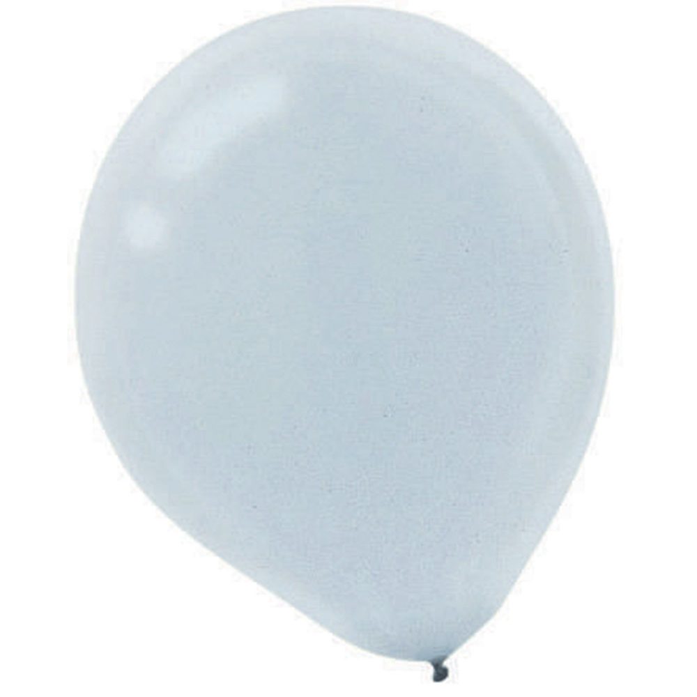 Latex Balloon Pearl 30cm 72CT Silver - party supplies australia