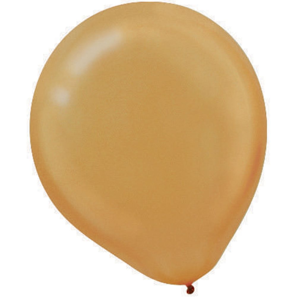 Latex Balloon Pearl30cm 72CT Gold - party supplies australia
