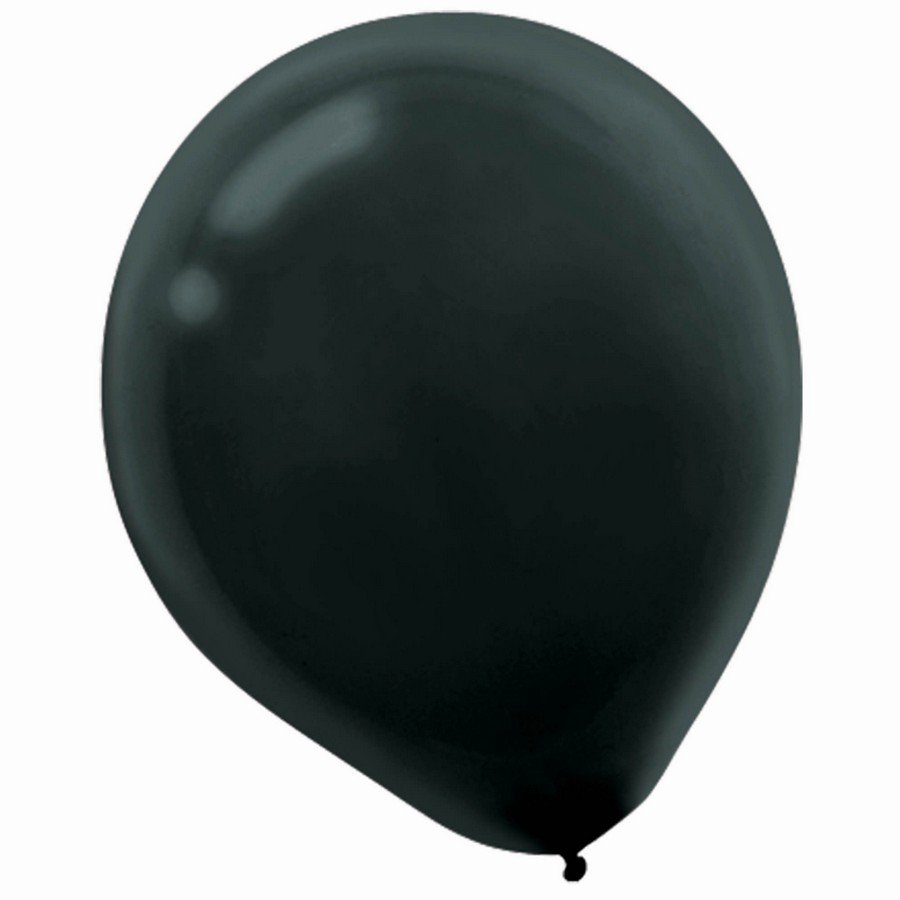 Latex Balloon 30cm 15CT Black - party supplies australia