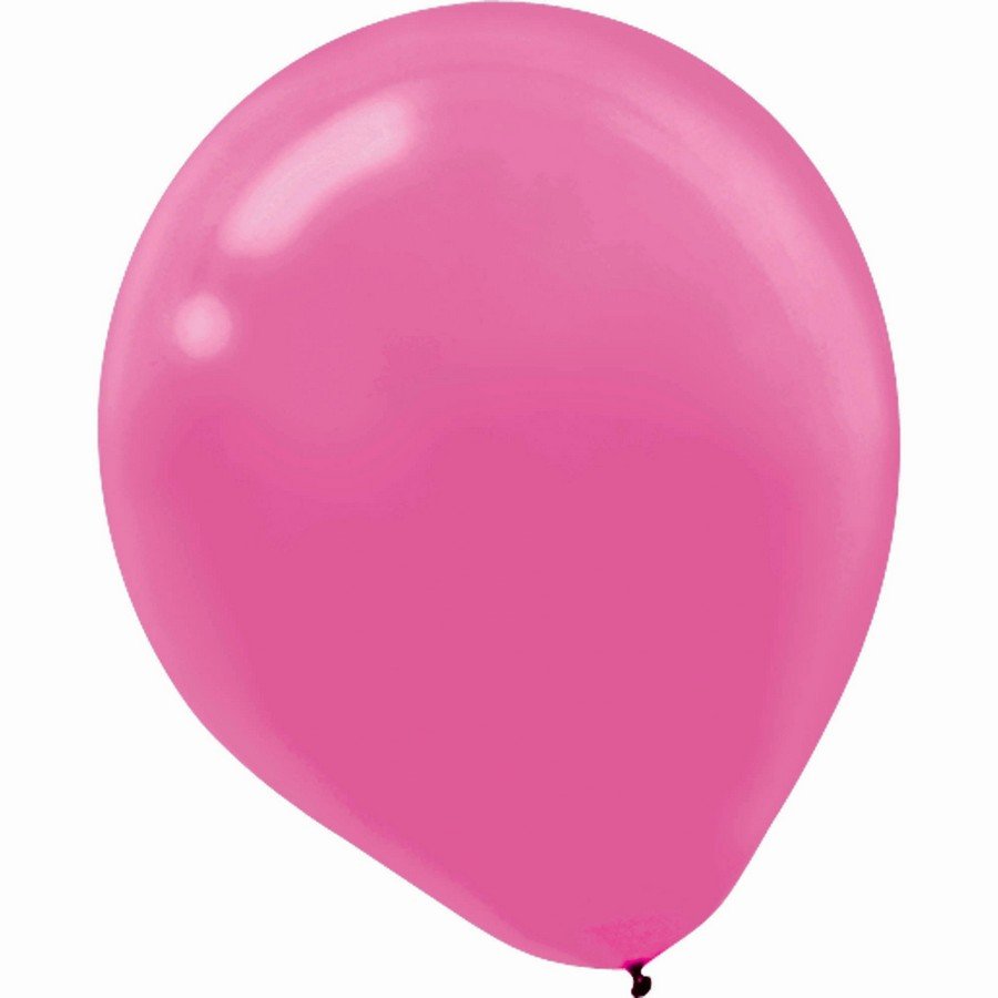 Latex Balloon 30cm 15CT Bright Pink - party supplies australia