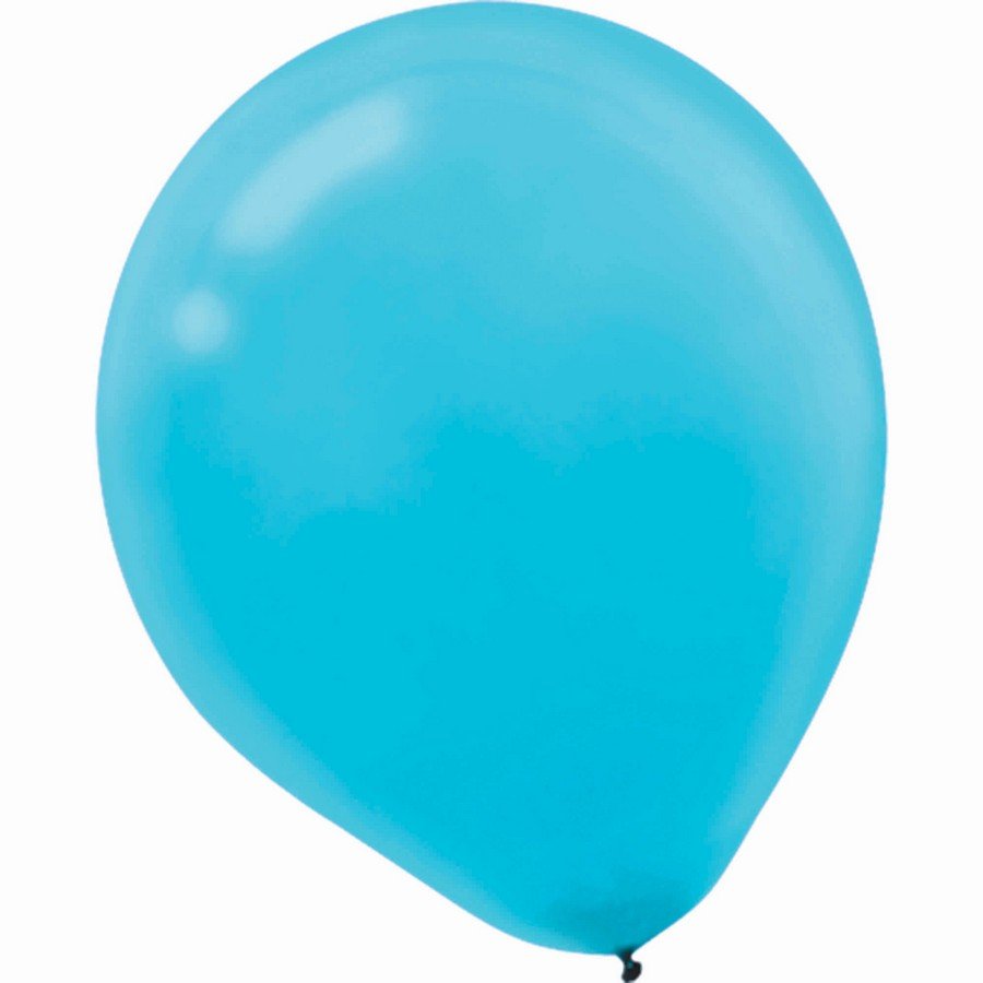 Latex Balloon 30cm 15CT Caribbean Blue - party supplies australia