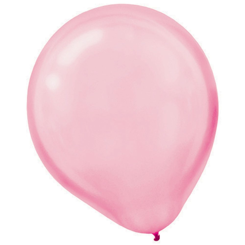 Latex Balloon Pearl 30cm 15CT New Pink - party supplies australia