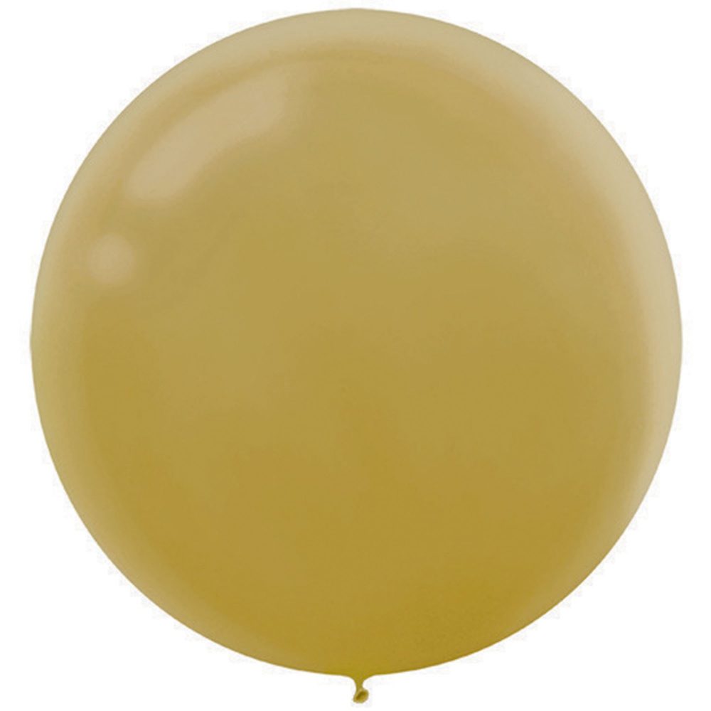 Latex Balloons 60cm 4 Pack Gold - party supplies australia