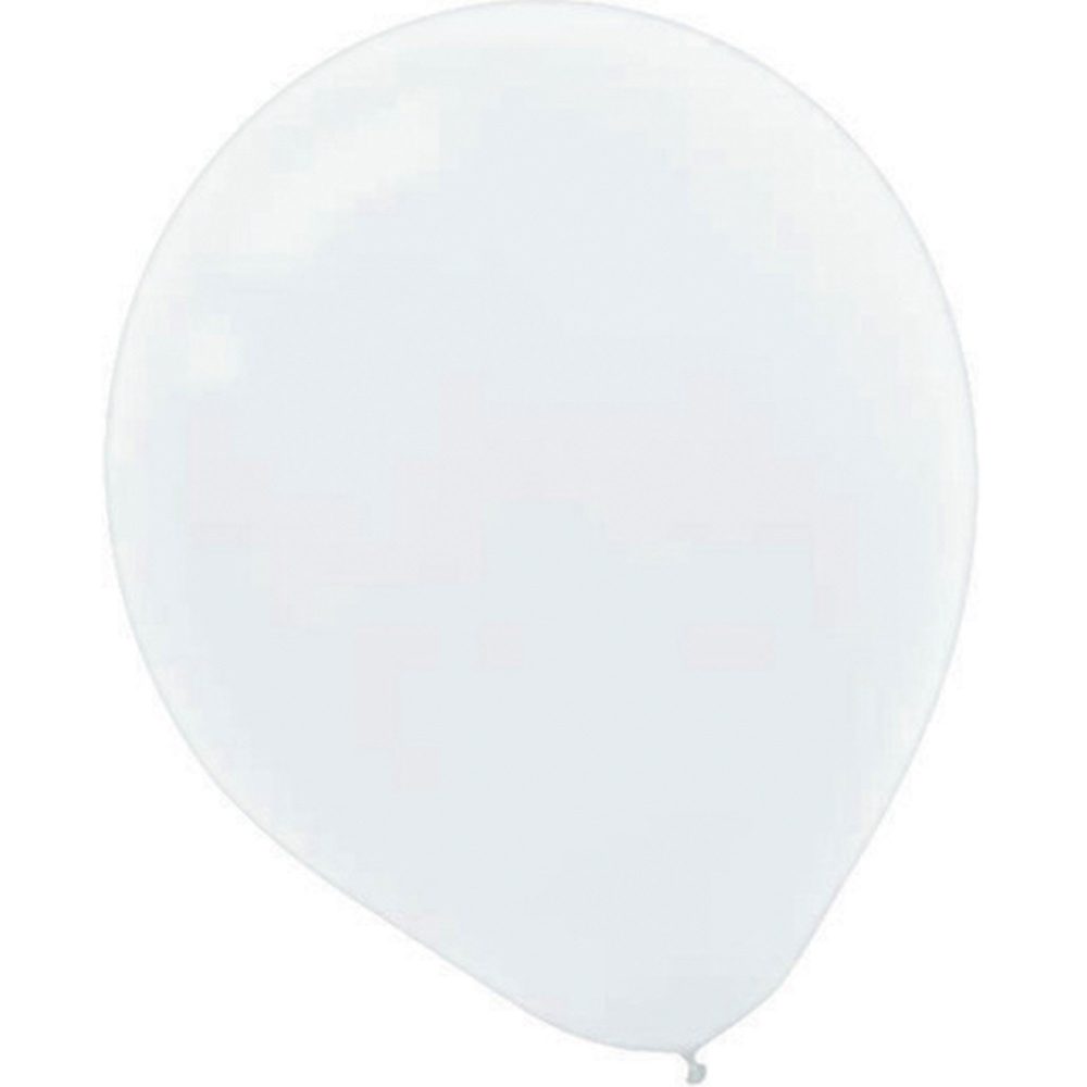 Latex Balloon  12cm 50 Pack White - party supplies australia