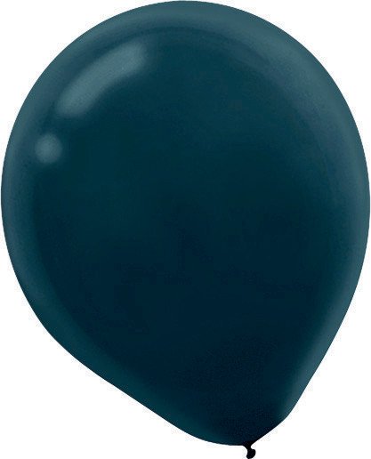 Latex Balloon 12cm 50 Pack Black - party supplies australia