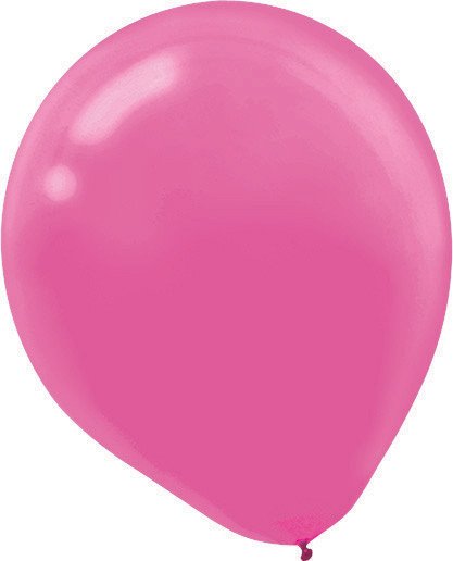 Latex Balloon  12cm 50 Pack Bright Pink - party supplies australia