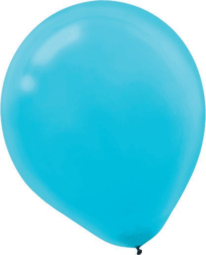 Latex Balloon 12cm 50 Pack Caribbean Blue - party supplies australia