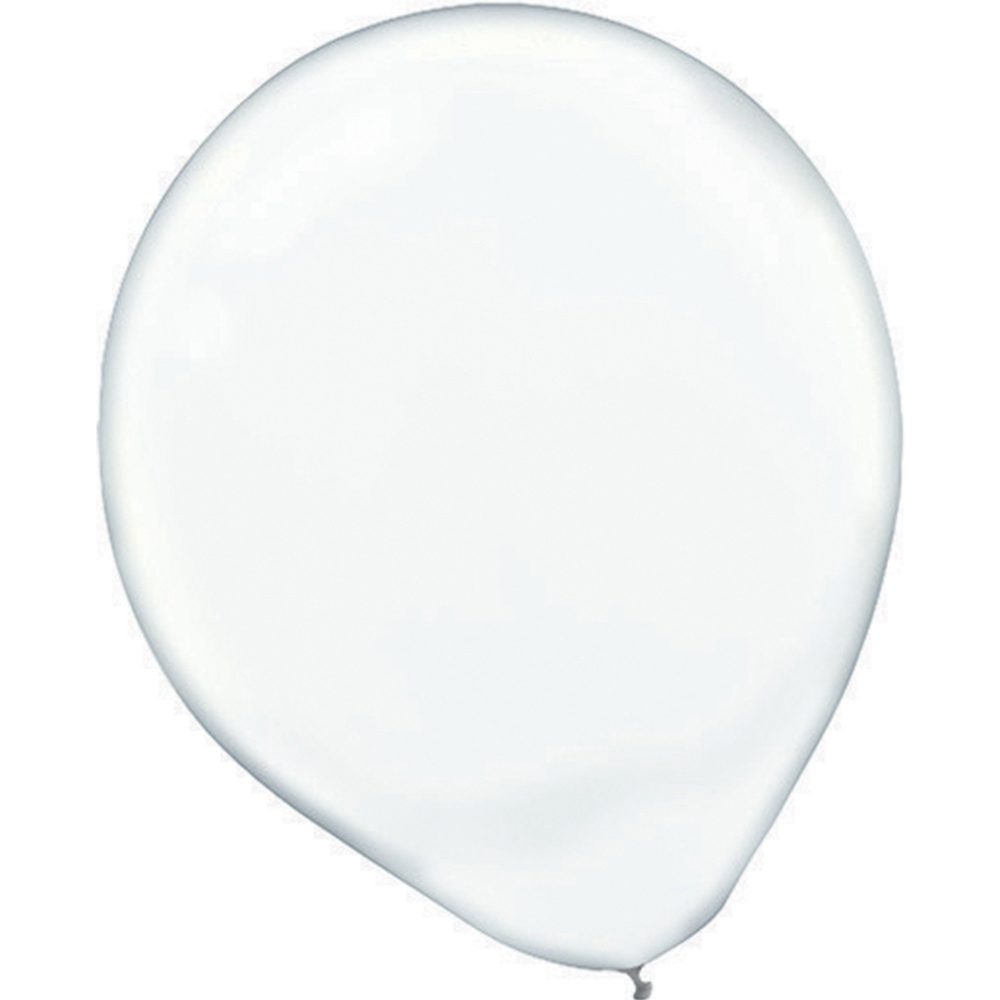 Latex Balloon 12cm 50 Pack Clear - party supplies australia