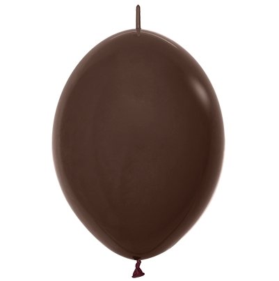 Sempertex 28cm Link O Loon Fashion Chocolate Brown Latex Balloons 076
