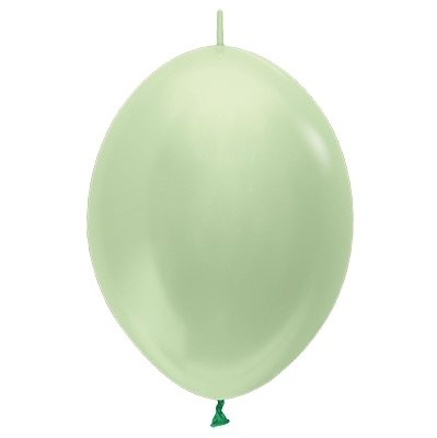 Sempertex 28cm Link O Loon Satin Pearl Green Latex Balloons 430