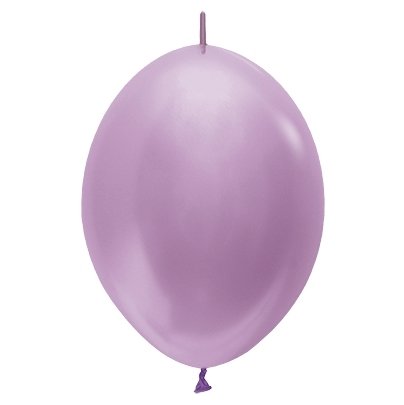 Sempertex 28cm Link O Loon Satin Pearl Lilac Latex Balloons 450
