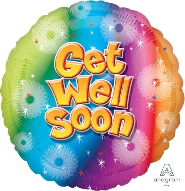 45cm Standard Get Well Soon S40 - party supplies australia