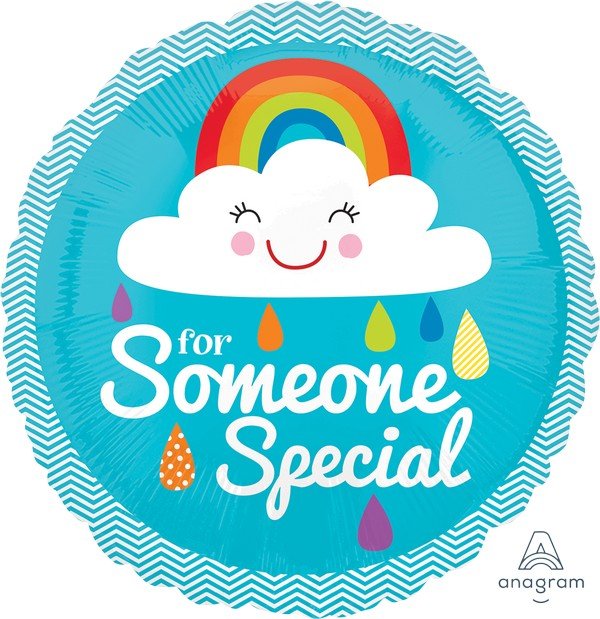 45cm Standard HX For Someone Special Rainbow Cloud S40 - party supplies australia
