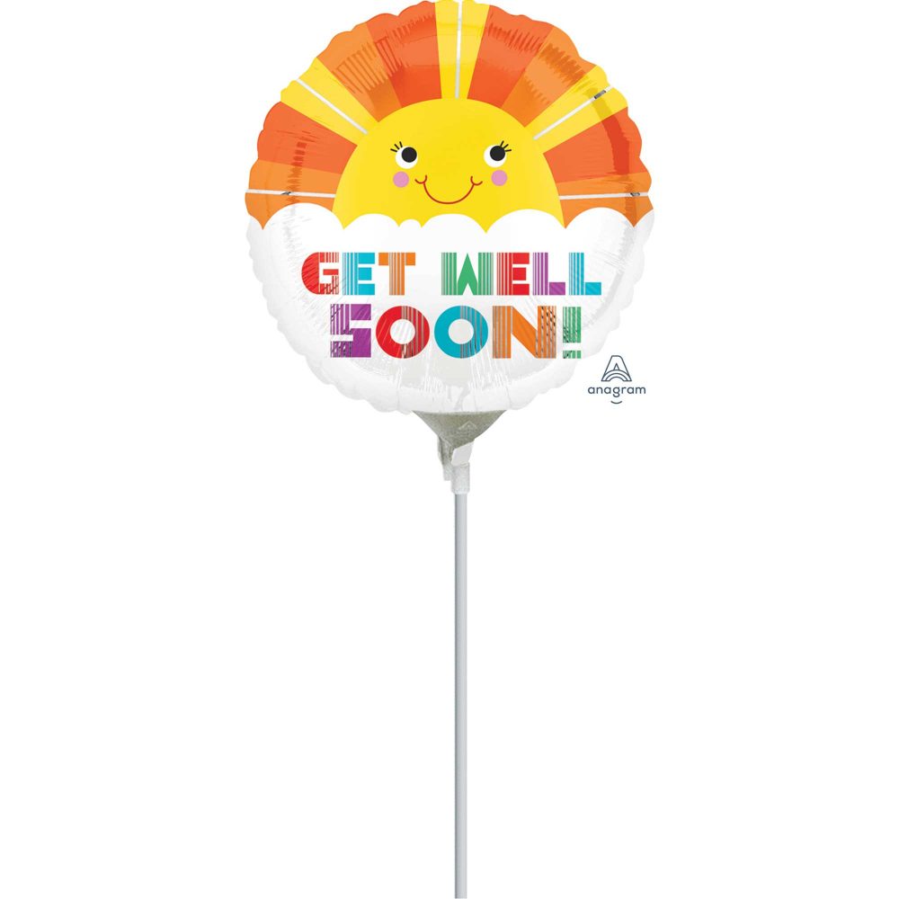 22cm Get Well Soon Smiley Sunshine A15 - party supplies australia