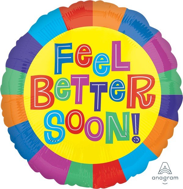 45cm Standard HX Feel Better Soon S40 - party supplies australia