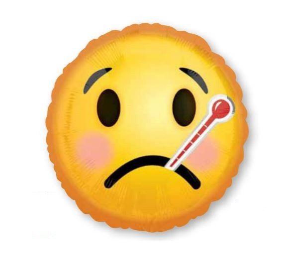 45cm Standard HX Emoticons Get Well S40 - party supplies australia