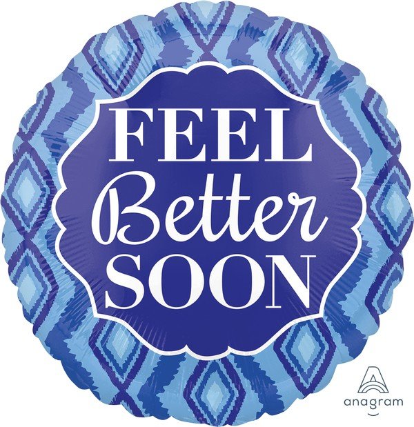 45cm Standard HX Feel Better Soon Diamonds S40 - party supplies australia