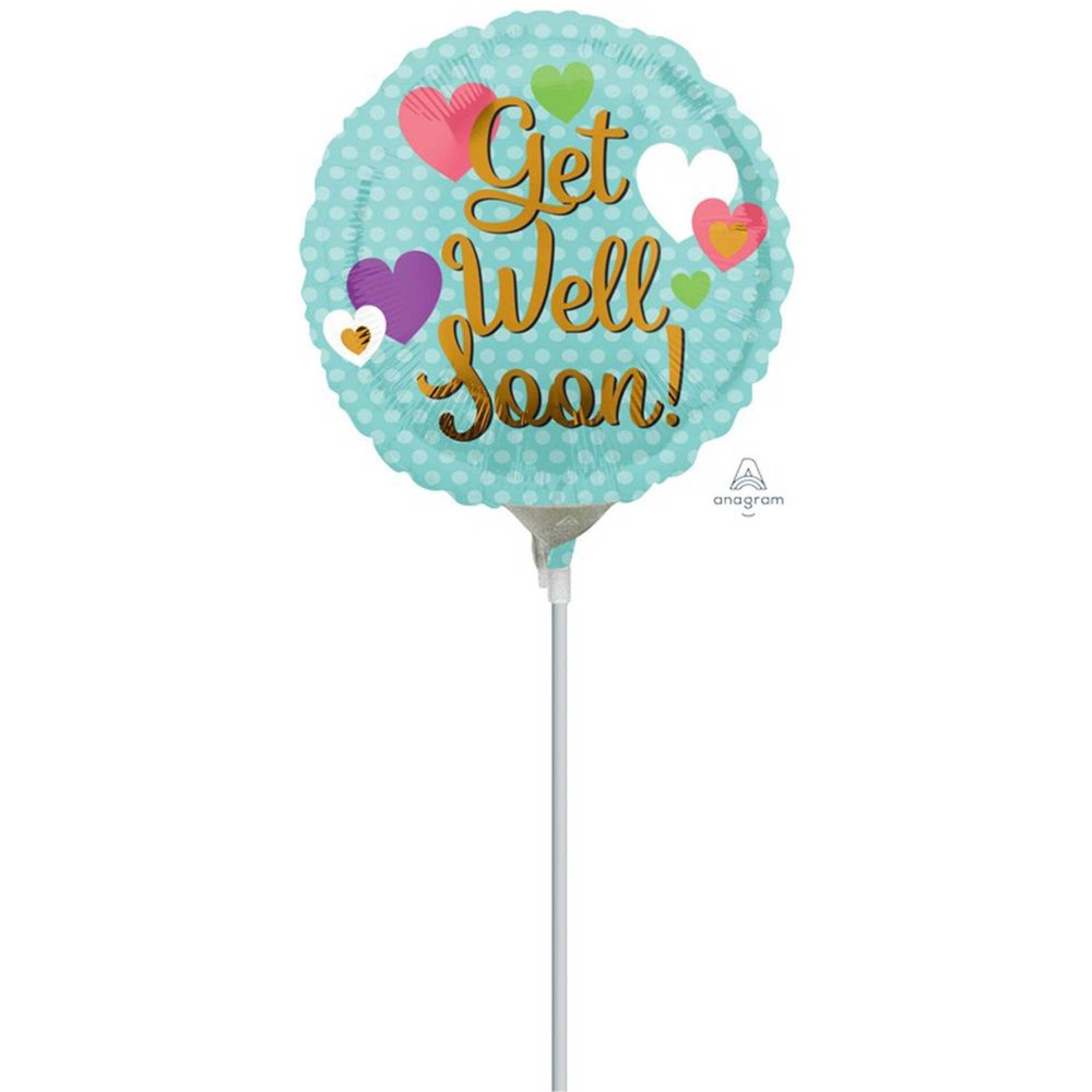 22cm Get Well Soon Hearts A15 - party supplies australia