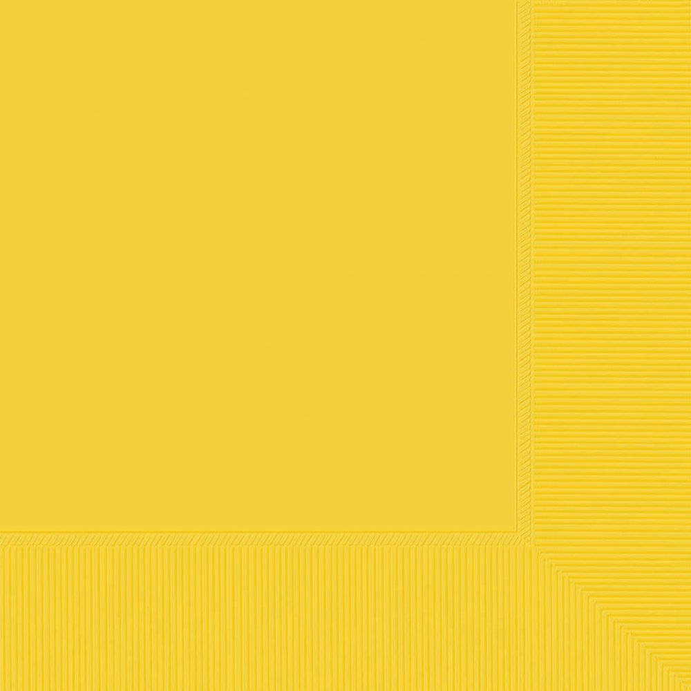 Lunch Napkins 20 Pack 2PLY-Yellow Sunshine - party supplies australia
