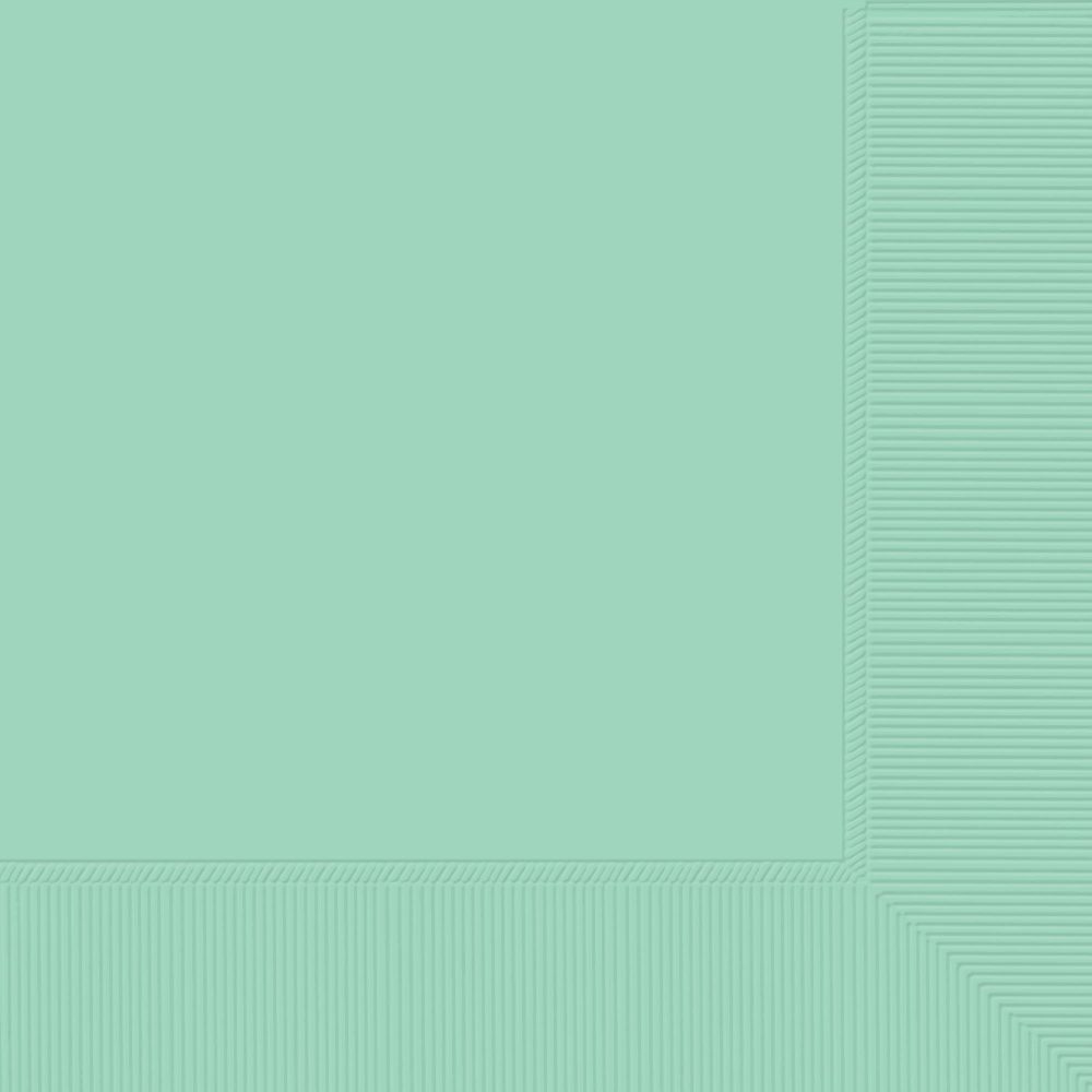 Beverage Napkins 50 Pack 2 Ply Cool Mint - party supplies australia
