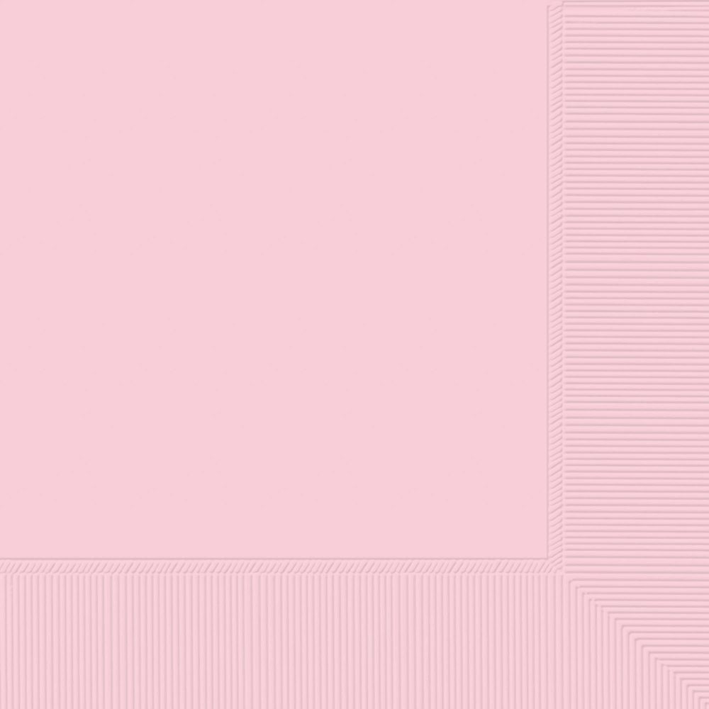 Beverage Napkins 50 Pack 2 Ply Blush Pink - party supplies australia