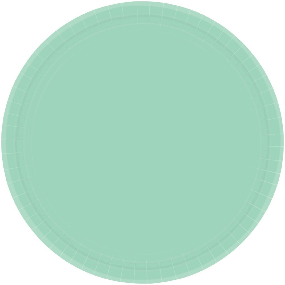 Paper Plates 23cm Round 20CT Cool Mint - party supplies australia