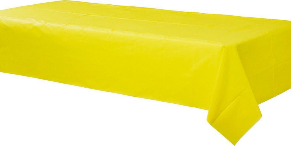 Plastic Rectangular Tablecover-Yellow Sunshine - party supplies australia