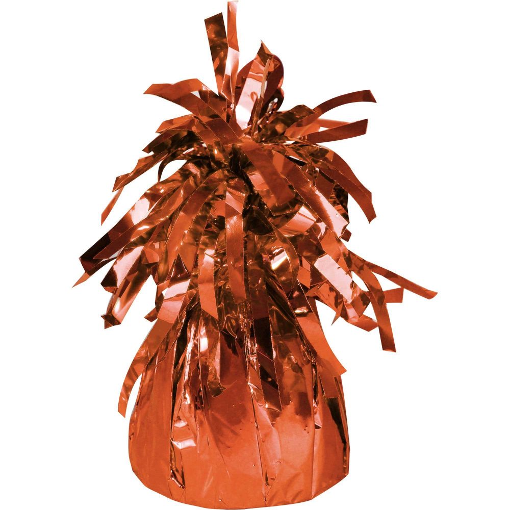Heavier Foil Balloon Weight - Orange - party supplies australia