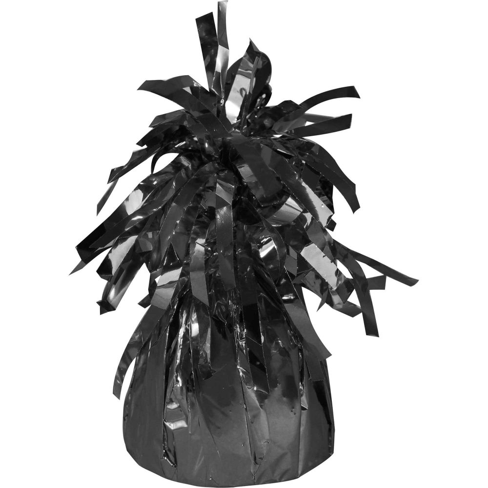 Heavier Foil Balloon Weight - Black - party supplies australia