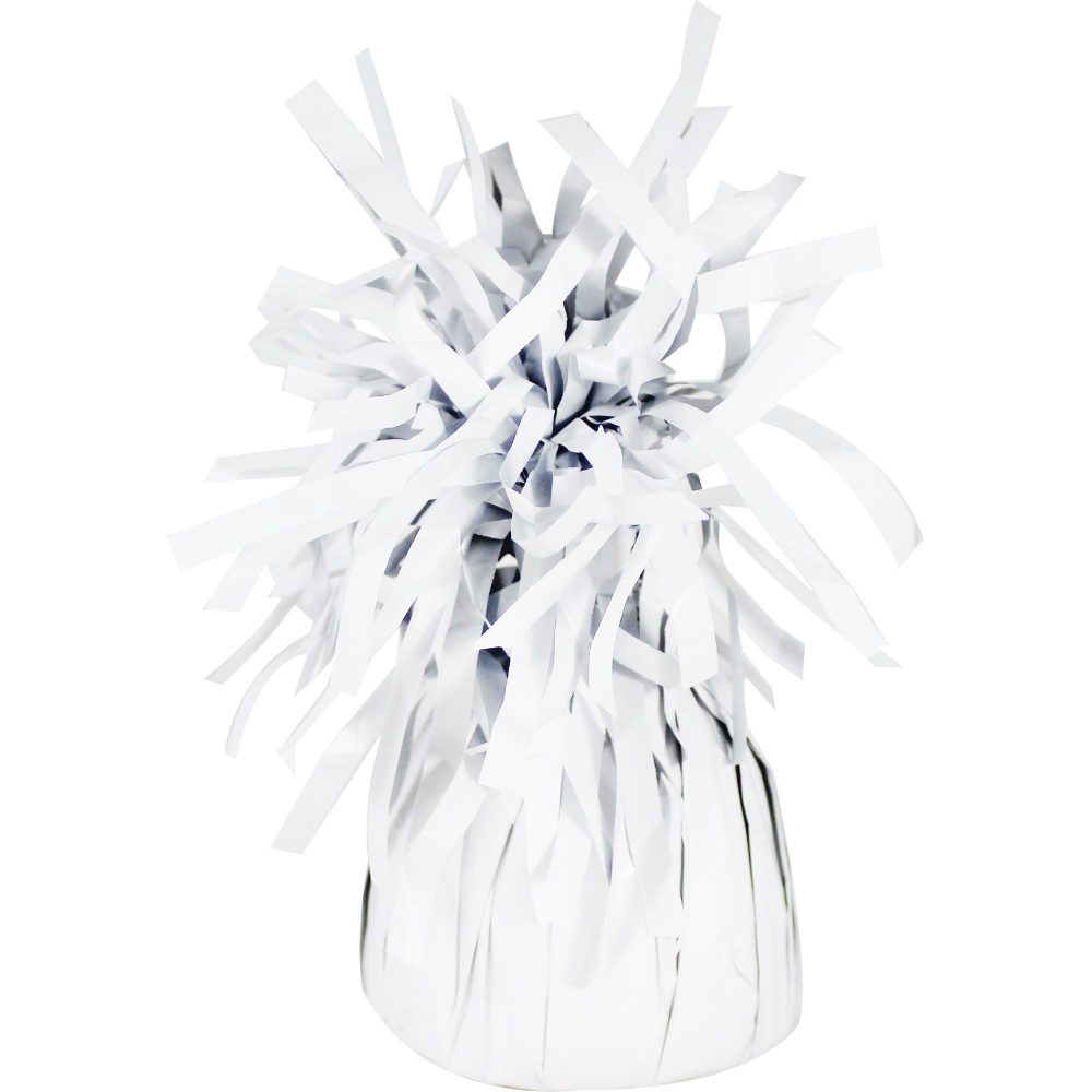 Heavier Foil Balloon Weight - White - party supplies australia