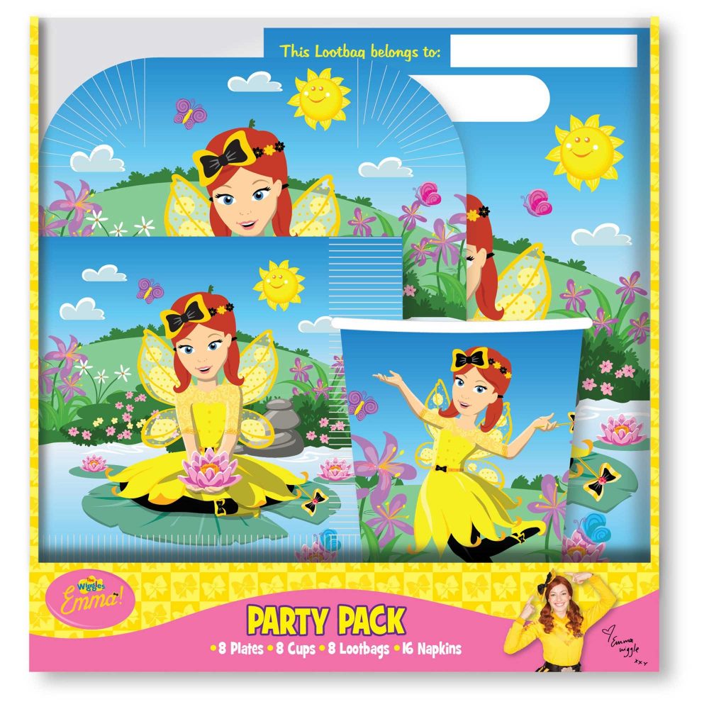 The Wiggles Emma Party Pack 40pc - party supplies australia