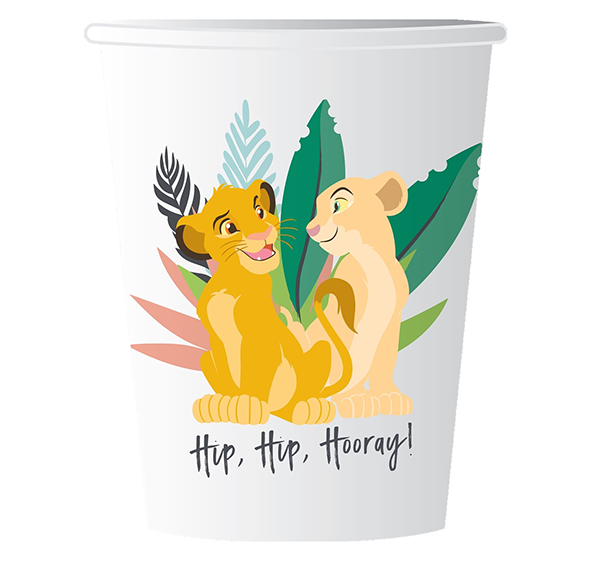Lion King 9oz /266ml Paper Cups - party supplies australia