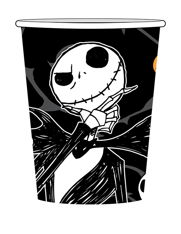 The Nightmare Before Christmas 9oz/266ml Cups - party supplies australia