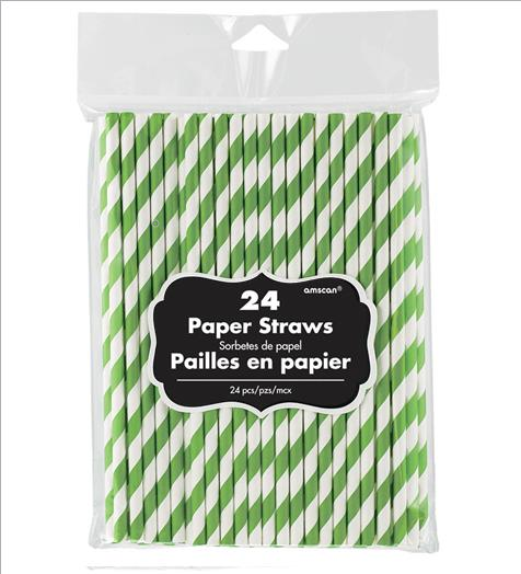 Paper Straws Kiwi - party supplies australia