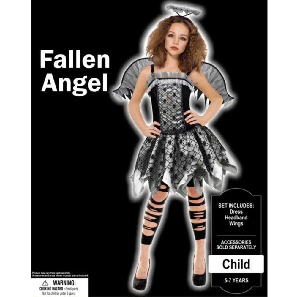 Costume Fallen Angel Girls 5-7 Years - party supplies australia