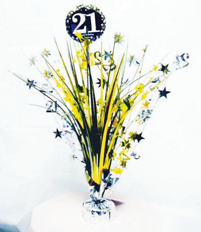 Sparkling Celebration 21 Centrepiece Spray - party supplies australia