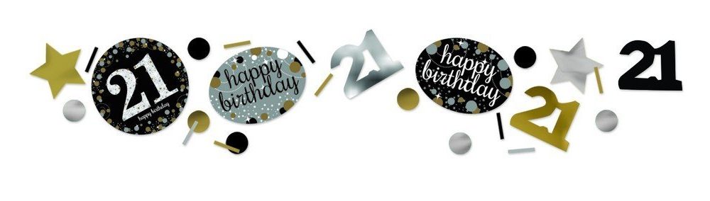 Sparkling Celebration 21 Confetti 34g - party supplies australia