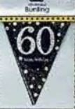 Sparkling Celebration 60 Prismatic Pennant Banner - Plastic - party supplies australia