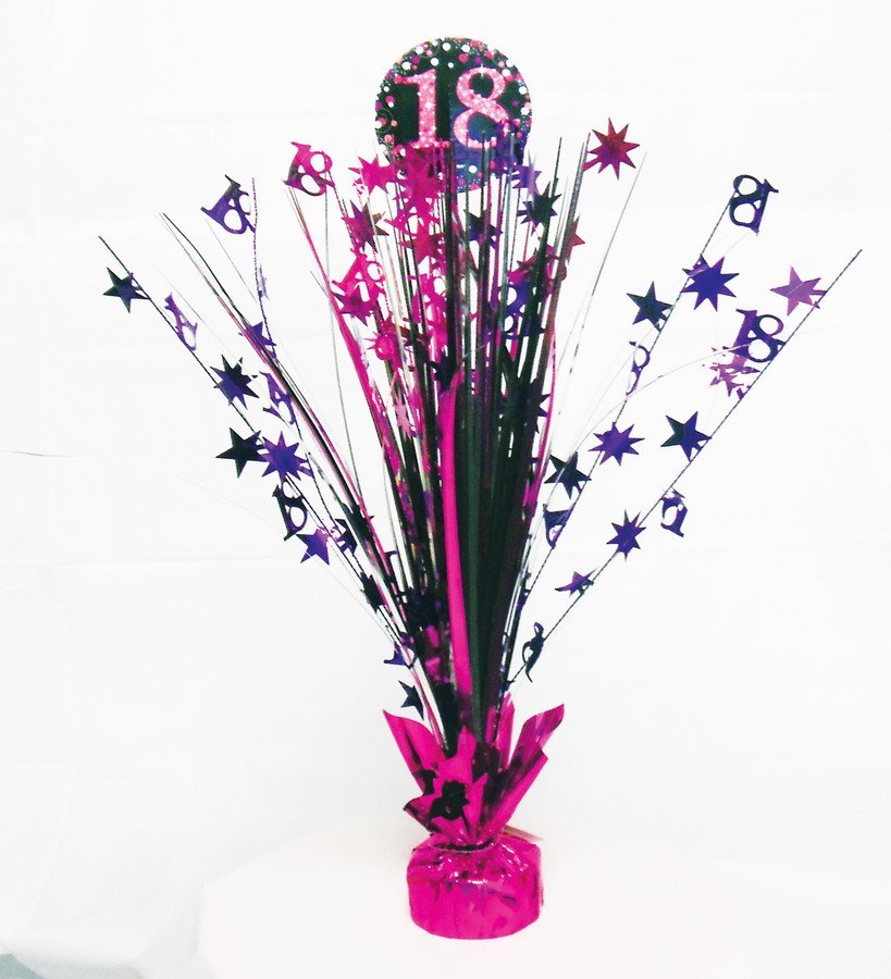 Pink Celebration 18 Centrepiece Spray - party supplies australia