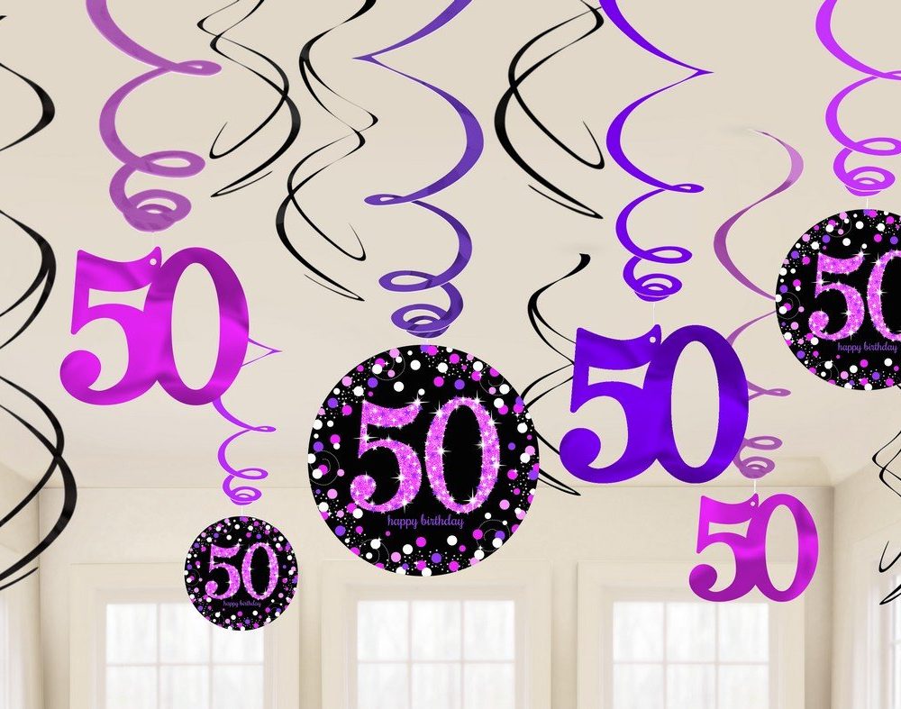Pink Celebration 50 Swirl Value Pack - party supplies australia