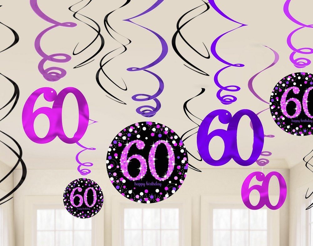 Pink Celebration 60 Swirl Value Pack - party supplies australia