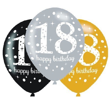 Sparkling Celebration 18 30cm Latex Balloon - party supplies australia