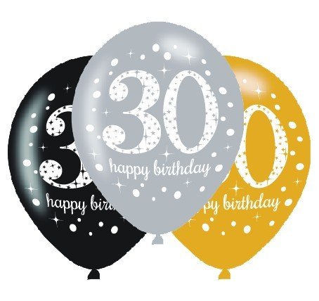 Sparkling Celebration 30 30cm Latex Balloon - party supplies australia