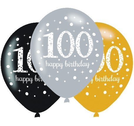 Sparkling Celebration 100 30cm Latex Balloon - party supplies australia