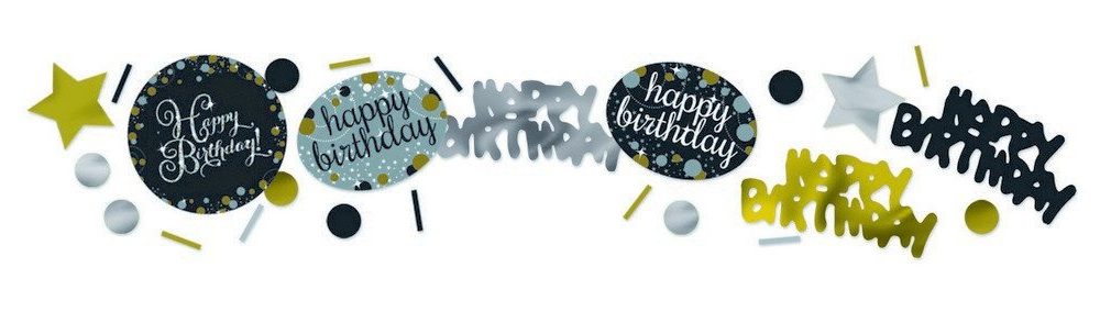Sparkling Celebration Happy Birthday Confetti 34g - party supplies australia