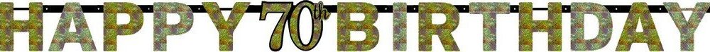 Sparkling Celebration 70 Prismatic Letter Banner - party supplies australia