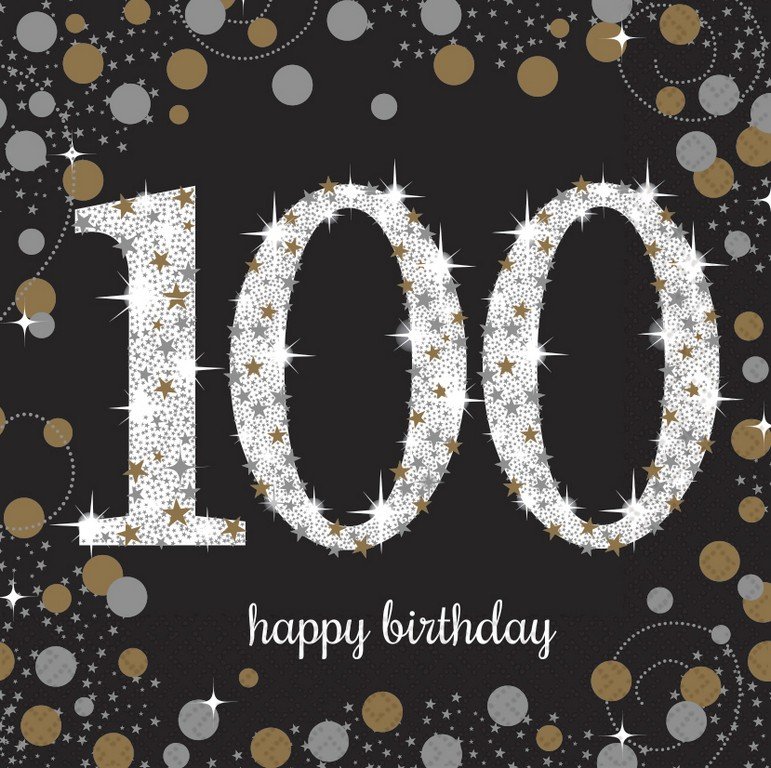 Sparkling Celebration 100 Lunch Napkins - party supplies australia
