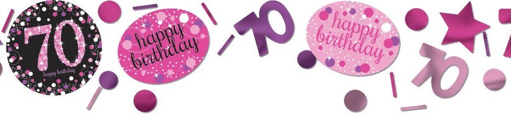 Pink Celebration 70 Confetti 34g - party supplies australia